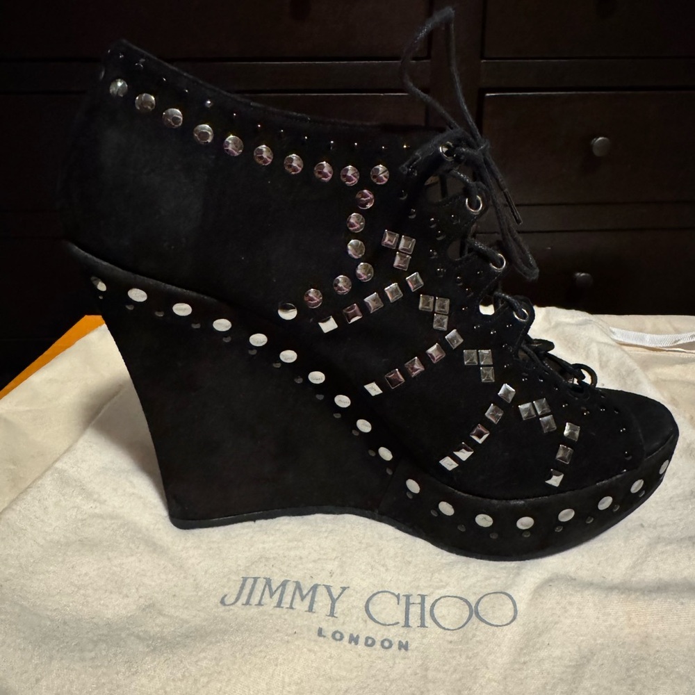 Jimmy Choo "Rock Goddess" Wedge Sandals